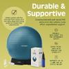 Retrospec Luna Exercise Ball with Pump - Anti-Burst Fitness Equipment for Yoga, Core Training & Stability - Home Gym Swiss Ball for Office & Pregnancy view 3