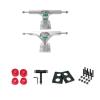 FEBRONG Skateboard Accessories Land Surfboard Bracket Big Fishboard Bridge Steering Axle Long Board Surfboard-Silver with Tool view 1