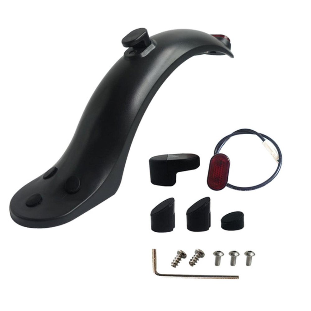 FEBRONG Skateboard Accessories Scooter Rear Mudguard Bracket Electric Scooter Mud Fender Guard-Black