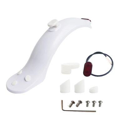FEBRONG Skateboard Accessories Scooter Rear Mudguard Bracket Electric Scooter Mud Fender Guard-White