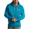 Antigua Men's Blue Detroit Lions Logo Victory Pullover Hoodie view 1
