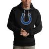 Antigua Men's Black Indianapolis Colts Victory Pullover Hoodie view 1