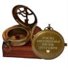 Engraved Sundial Compass with Leather case - Traveler Gift - Inspirational Gift - Adventurer Gift - Wedding Gift - Baptism Gift - (Love You Forever) view 1