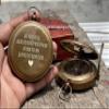 Engraved Sundial Compass with Leather case - Traveler Gift - Inspirational Gift - Adventurer Gift - Wedding Gift - Baptism Gift - (Love You Forever) view 3