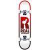 Real Skateboard Complete Be Free White/Red 7.3" Assembled view 1
