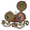 Engraved Sundial Compass with Leather case - Brass Sundial Compass Traveler Gift - Inspirational Gift - Adventurer Gift - Wedding Gift - Gift for Son - (Not All Those.) view 1