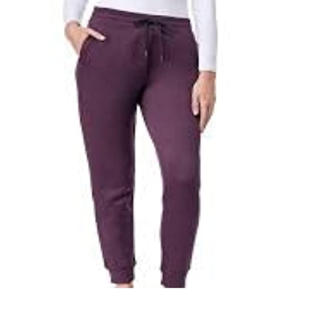 32 Degrees Ladies Fleece Jogger (Heather Infinity Plum, Small)