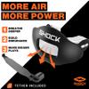 Shock Doctor Lip Guard, Adult and Youth Mouth Guard Football with Strap, Breathable Wide Opening Football Mouthpiece for Youth and Adults OSFA, Shock Doctor Mouth Guards, Max Airflow view 2