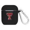 AudioSpice Collegiate Texas Tech Red Raiders Silicone Cover for Apple AirPods (1st and 2nd Generation) Charging Case with Carabiner view 1