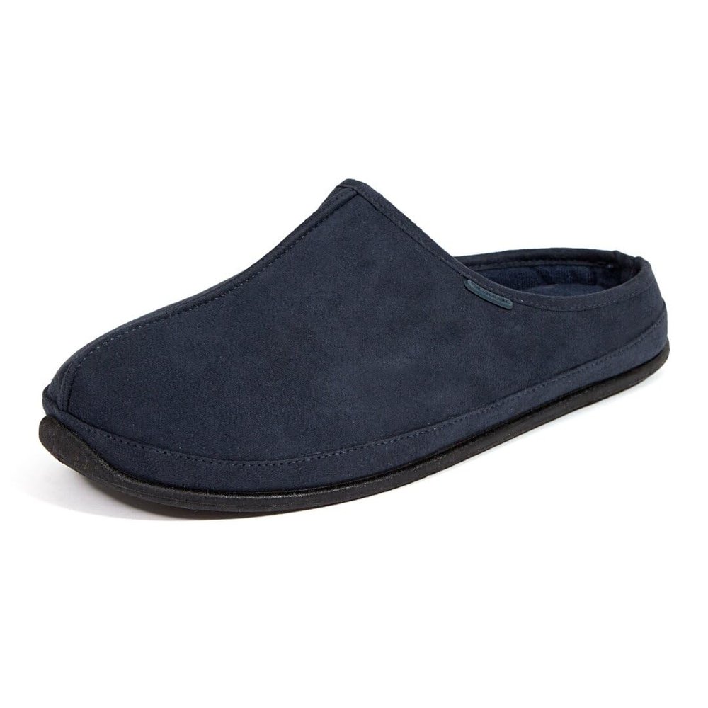 Deer Stags Men's Wherever Microsuede Slipper, Midnight Black, 9