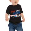 Datsun 240z 1970-1971 SCCA Racing Baby Jersey Short Sleeve Tee Black view 1