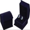 Navy Blue Color Luxury Velvet Multiple Use Earring Necklace Pendant Jewelry Gift Box for Wedding, Birthday, Valentine' Day, Mother's Day, Christmas...Comes with an Extra Individual White Packer Box view 4