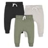 Gerber Baby Boys Toddler 3-Pack Jogger Sweatpants, Green/Black, 5T US view 1