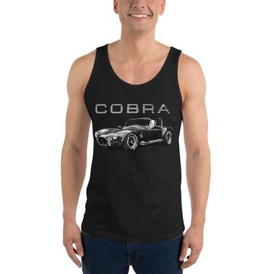 Black AC high-Performance Pony car Cobra Antique Muscle Car Unisex Tank Top