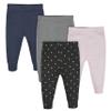 Gerber Baby Girls Multi-Pack Active Pants Set, Hearts, 6-9 Months view 1