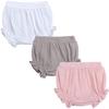 EISHOW Unisex Baby Girls Boys 3 Pack Shorts Cotton Linen Blend Ruffle Bloomer Cute Loose Harem PP Shorts Pants Outfit view 1