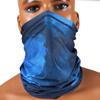 Cool Neck Gaiter Face Mask Bandana for Men Women Balaclava Face Cover Summer Scarf (Blue) view 2