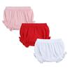 EISHOW Unisex Baby Girls Boys 3 Pack Shorts Cotton Linen Blend Ruffle Bloomer Cute Loose Harem PP Shorts Pants Outfit view 1