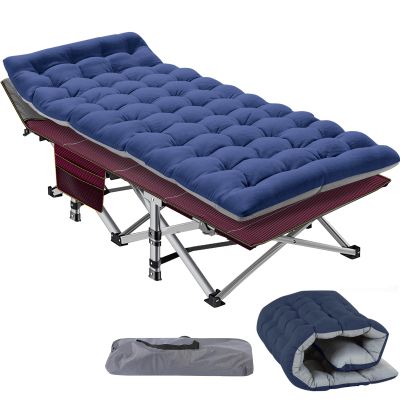 MOPHOTO Folding Camping Cot for Adults, Heavy Duty Sleeping Cot for Adults Portable Sleeping Bed Outdoor Cot Bed for Home Camp Office Use