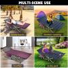 MOPHOTO Folding Camping Cot for Adults, Heavy Duty Sleeping Cot for Adults Portable Sleeping Bed Outdoor Cot Bed for Home Camp Office Use view 2