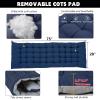 MOPHOTO Folding Camping Cot for Adults, Heavy Duty Sleeping Cot for Adults Portable Sleeping Bed Outdoor Cot Bed for Home Camp Office Use view 4
