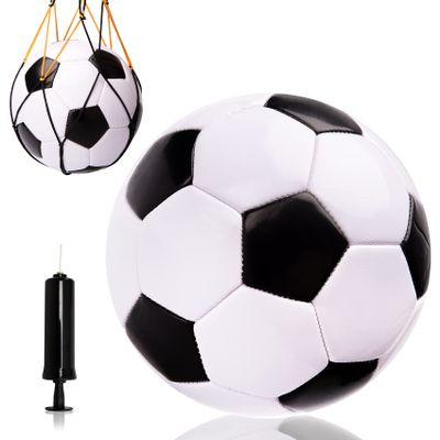 U&C Planet Size 3 Soccer Ball for Toddler Kids, Classic Soccer Ball for Boys Girls 2 3 4 5 6 7 8 Years Old, Indoor Outdoor Sport Game with Pump, Mesh Bag