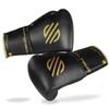 Sanabul Gold Strike Professional Boxing Gloves for Men & Women, Muay Thai Kickboxing MMA Gloves, Combat Sports Pro Sparring Training Sparring, Black Laces 14 oz view 1