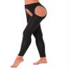 Agoky Women's High Waist Gym Leggings Tights Hollow Compression Workout Yoga Pants Black One Size view 1