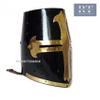 REDSKY TRADER Medieval Knight Crusader Black Finished Brass Crusader Templar Functional Movie Helmet view 2