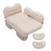 MTFZD Double-Sided Inflatable Back Seat Cushion Portable Car Air Bed SUV Air Mattress Camping Beds with Air Pump for Kids Teens & Adults Outdoor Hiking Traveling (Color : Beige) view 1