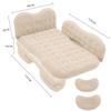 MTFZD Double-Sided Inflatable Back Seat Cushion Portable Car Air Bed SUV Air Mattress Camping Beds with Air Pump for Kids Teens & Adults Outdoor Hiking Traveling (Color : Beige) view 2