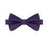 KissTies Pre-Tied Boys Bow Ties Royal Grape Purple Satin Bowtie + Gift Box view 3