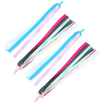 FAVOMOTO 2pairs Chic Bike Handle Streamers for Boys and Girls of Ribbons Easy to Install Tassels for and Scooters Birthday for
