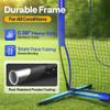 VIVOHOME Baseball Softball Batting Net - 7x7 Ft Baseball Backstop, Softball Practice Net for Hitting, Pitching, Throwing with Batting Tee and Carry Bag, Blue view 2