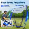 VIVOHOME Baseball Softball Batting Net - 7x7 Ft Baseball Backstop, Softball Practice Net for Hitting, Pitching, Throwing with Batting Tee and Carry Bag, Blue view 4