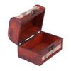 1pc Retro Wood Box Lock Storage Box Treasure Chest Jewelry Storage Box Earrings Organizer view 3