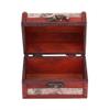 1pc Retro Wood Box Lock Storage Box Treasure Chest Jewelry Storage Box Earrings Organizer view 4