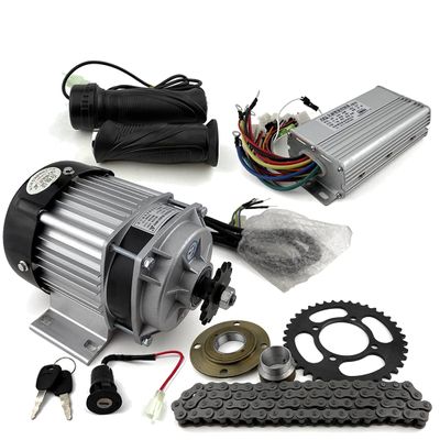 48V 500W Motor Pedicab Bike Conversion Kit 500W Brushless Motor with Planetary Gear Reducer 32 Teeth Sprocket 420 Chain