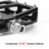 ROCKBROS Mountain Bike Pedals MTB Pedal Aluminum Bicycle Wide Platform Flat Pedals 9/16" Cycling Sealed Bearing Pedals for Road Mountain BMX MTB Bike view 4