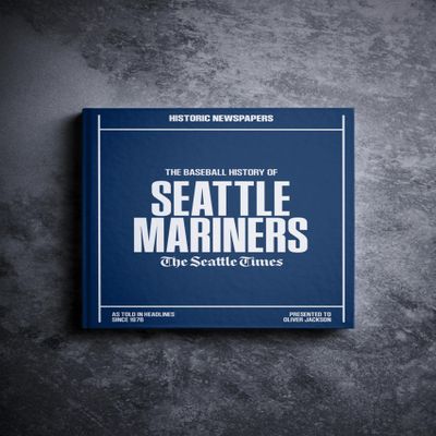 Signature gifts Seattle Baseball Personalized History Book - Mariners Baseball Fan Gift - A Major League History Told Through Archive Newspaper Coverage (Seattle Mariners)