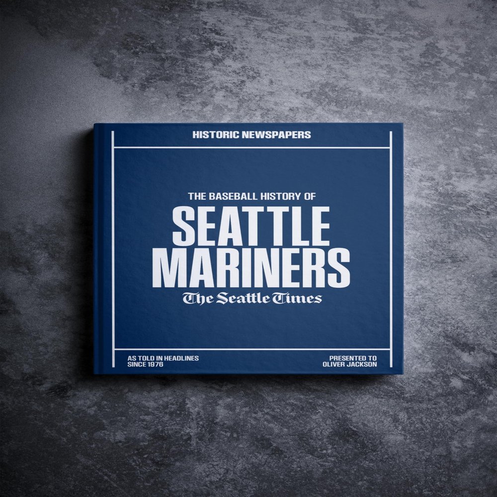 Signature gifts Seattle Baseball Personalized History Book - Mariners Baseball Fan Gift - A Major League History Told Through Archive Newspaper Coverage (Seattle Mariners)