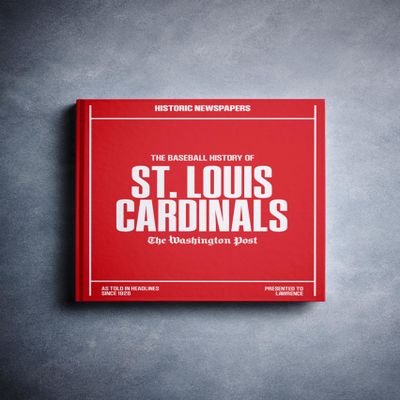 Signature gifts St Louis Baseball Personalized History Book - Cardinals Baseball Fan Gift - A Major League History Told Through Archive Newspaper Coverage (St. Louis Cardinals)