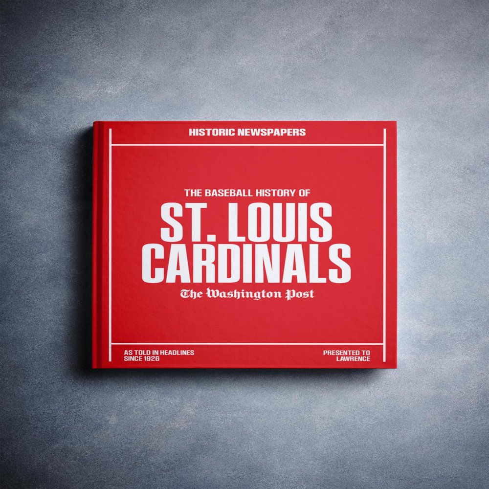 Signature gifts St Louis Baseball Personalized History Book - Cardinals Baseball Fan Gift - A Major League History Told Through Archive Newspaper Coverage (St. Louis Cardinals)