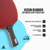 JOOLA Match Pro Performance Ping Pong Paddles - Ergonomic Grip Handle & Pro Friction Technology - ITTF Approved - Table Tennis Paddles for Advanced Control & Speed - Table Tennis Racket - Red view 2