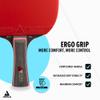 JOOLA Match Pro Performance Ping Pong Paddles - Ergonomic Grip Handle & Pro Friction Technology - ITTF Approved - Table Tennis Paddles for Advanced Control & Speed - Table Tennis Racket - Red view 3