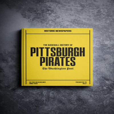 Signature gifts Pittsburgh Baseball Personalized History Book - Pirates Baseball Fan Gift - A Major League History Told Through Archive Newspaper Coverage (Pittsburgh Pirates)