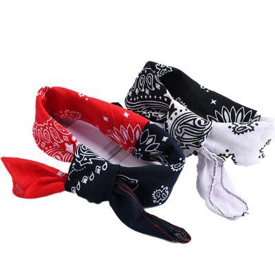 12 Pieces 21 Inch Double Color Western Paisley Handkerchief Pocket Square Scarf Headband Bandana Hip-Hop Wristband Neck Tie