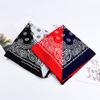 12 Pieces 21 Inch Double Color Western Paisley Handkerchief Pocket Square Scarf Headband Bandana Hip-Hop Wristband Neck Tie view 2