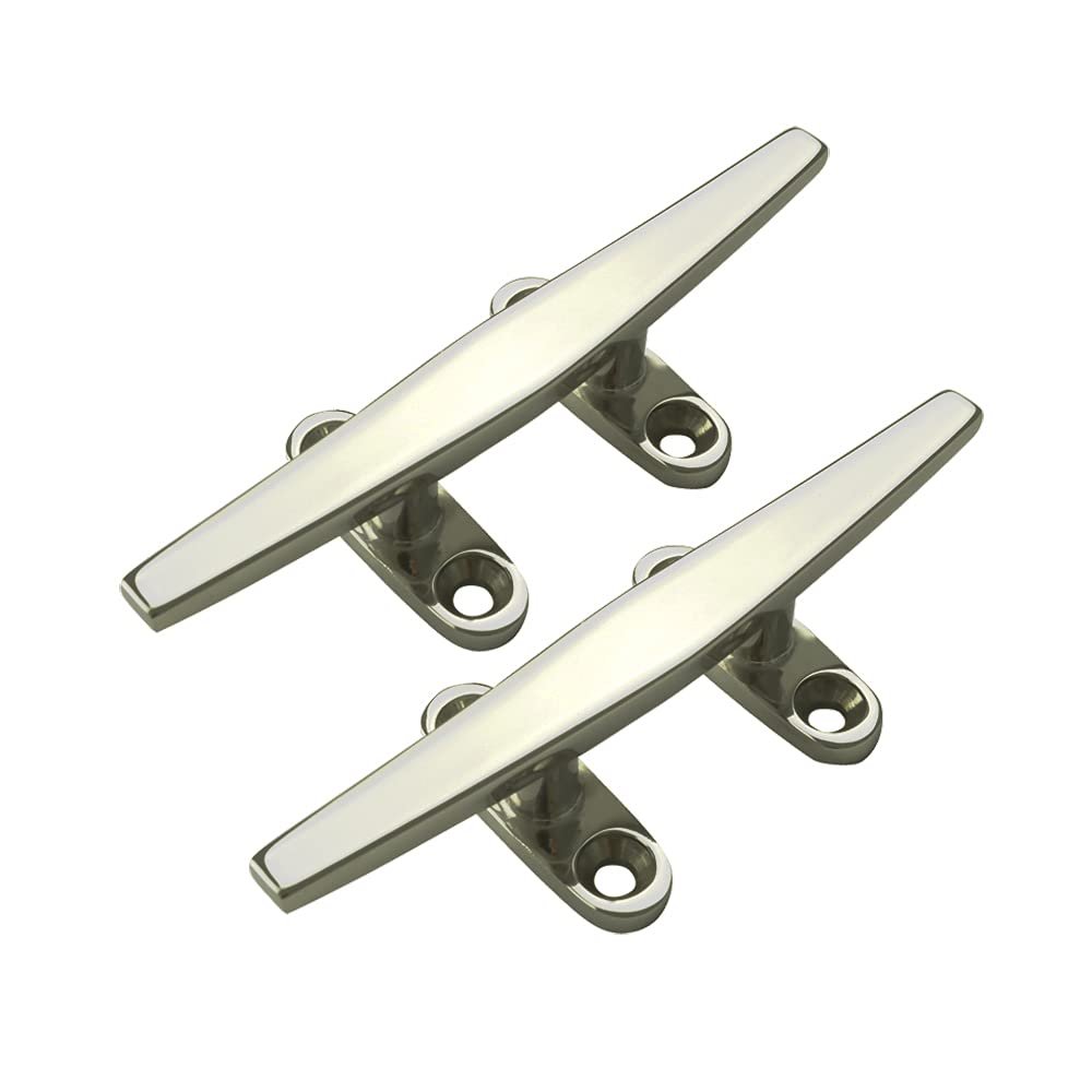 Ayunwei 316 Stainless Steel Boat Cleat Rope Dock Cleats for Yacht Kayak Boat Mooring Accessories and Decoration 5 inchPack of 2