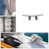 Ayunwei 316 Stainless Steel Boat Cleat Rope Dock Cleats for Yacht Kayak Boat Mooring Accessories and Decoration 5 inchPack of 2 view 4